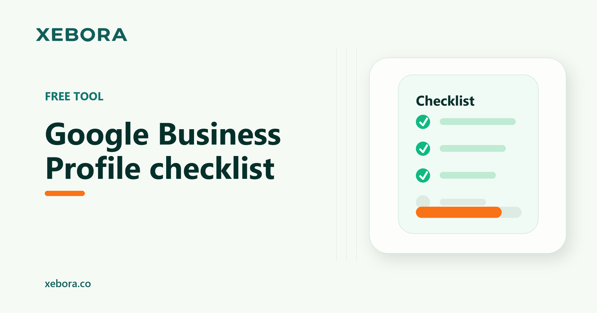 Checklist output for Google Business Profile care