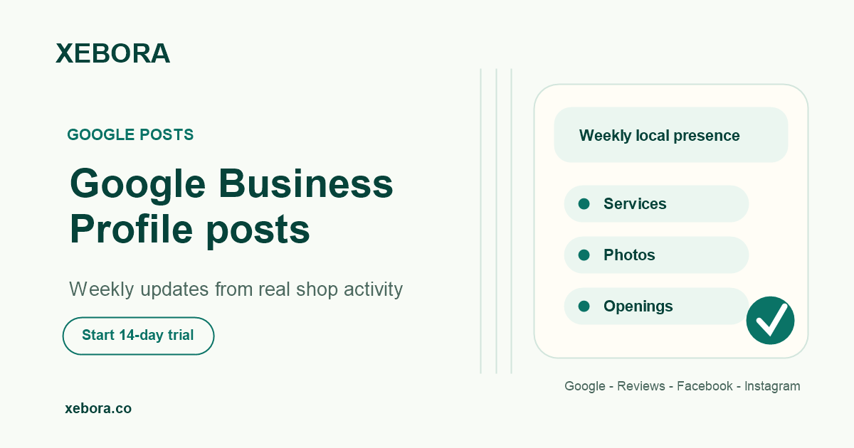 Weekly Google post ideas prepared for salon owners