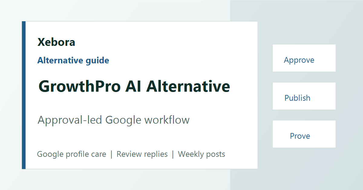 GrowthPro AI alternative comparison for salon Google visibility workflows