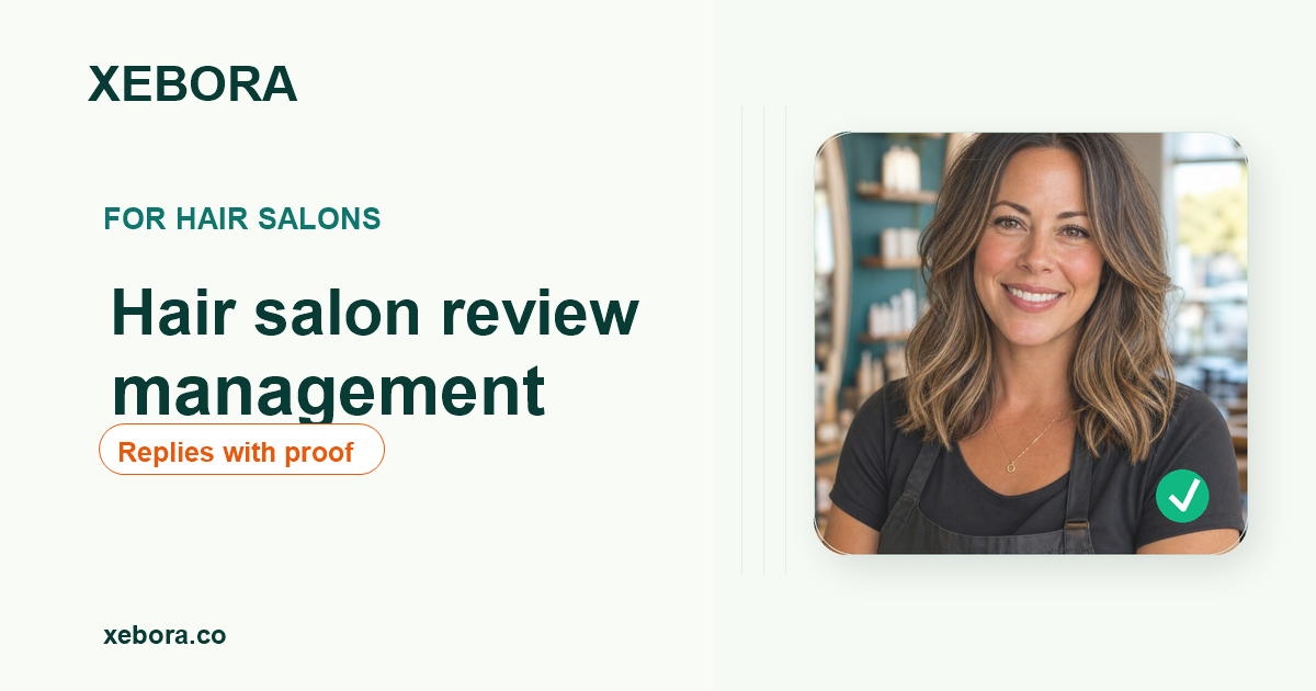 Prepared Google review replies for a hair salon owner to approve