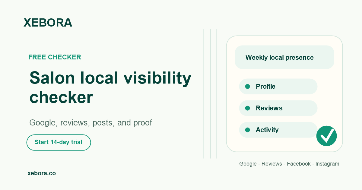 Free local visibility checker for beauty-service shops